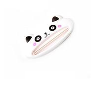CHICIRIS Dispensador de Pasta de Dientes con Ruedas, Estilo de Dibujos Animados de Animales, Soporte de Tubo Fácil de Apretar para una Experiencia de Cepillado Divertida (PANDA)