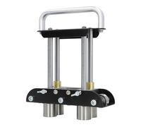 CHICIRIS Dobladora de Rodillos de Chapa de Tres Estaciones, Ángulo de Doblado de 0-90 Grados para Materiales Metálicos para Techos, con Rodillo en Forma de V para Acero, Aluminio, Cobre