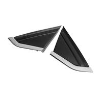 CHICIRIS Embellecedor de Placa Triangular de Espejo Retrovisor 9647011377 9647011277, para C4 2004-2010, con Cubierta de Moldura de Esquina de Plástico ABS (Versión galvanizada)