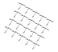 CHICIRIS Eslabón Giratorio de Pesca Luminoso, Conector de 3 Vías con Cuentas para Pesca en Agua Dulce Salada, Material de Cobre de Acero Inoxidable, Gira el Señuelo del Anzuelo Separado (6 * 7)