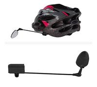 CHICIRIS Espejo para Casco de Bicicleta, Accesorio de Bicicleta Retrovisor Ajustable ABS con Rotación de 360 grados, Reflejo Claro, Diseño Liviano de 9,4 Pulgadas para Viajeros en Carretera, Adultos
