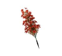 CHICIRIS Estaca de Flores Artificiales, Violetas Artificiales Vibrantes, Decoración de Jardín para Uso en Exteriores, Hecha de Plástico, 50 X 7,5 X 7,5 Cm (Rojo)