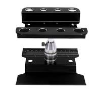 CHICIRIS Estación de Trabajo de Automóvil RC Rotatable de 360 Grados para Vehículos 1/10 1/8, Tabla de Mantenimiento Estable con Ajuste de, Diseño de Escenas Reales de Grado (Black)