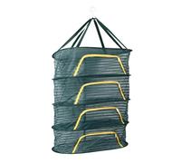CHICIRIS Estante de Secado de Hierbas de 4 Capas, Diseño Compacto Plegable | Malla de poliéster transpirable, Ligera y portátil, Ideal para secar hierbas, Apto para uso en interiores y exteriores.