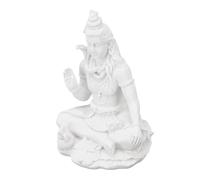 CHICIRIS Estatua del Señor Shiva, Figura de Resina del Dios hindú de 13 Cm (5,1 Pulgadas), Decoración Espiritual para el Altar del Hogar y la Meditación, con Acabado en Bronce Antiguo
