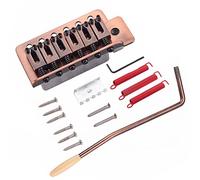 CHICIRIS Estilo Vintage Metal Aleoy Hardware ST Guitar Guitar Tremolo con Push in Whammy Bar para Guitarras Eléctricas, Compatibilidad Precisa, Instalación Fácil de Bricolaje, Larga Duración (bronce