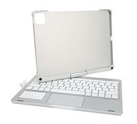 CHICIRIS Estuche para Teclado con Panel táctil, Resistente, Duradero, Giratorio de 360 Grados, Estuche Protector para Teclado Plateado, diseño Especial para Tableta para computadora