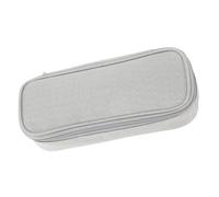 CHICIRIS Estuche Pequeño para Lápices, Gran Capacidad con 2 Bolsillos, Bolsa Organizadora de Papelería para útiles Escolares, Adolescente, Niña y Adulto (Gray)