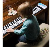 CHICIRIS Etiqueta Engomada Transparente del Teclado del Piano Etiqueta Engomada del Piano Extraíble de PVC para Pianos Electrónicos de 61 88 Teclas Notas Codificadas por Colores Fácil de Aplicar y