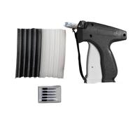 CHICIRIS Etiquetado Kit de Pistola, Mano de Mano Duradera de Acero Abds, Mini Pistola de Dobladillo de Puntada con 6 Agujas 1000 Agujas de Pegamento, para la Ropa de Colcha de Reemplazo (BLACK)