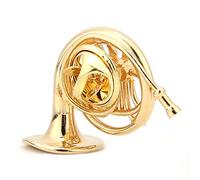 CHICIRIS Exquisito Broche con Forma de Instrumentos Musicales Broche de Trompeta Dorado Broche de Plata Clip para Vestido de Mujer con Estuche Broches y Alfileres Broche de Instrumento