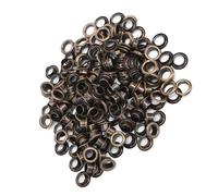 CHICIRIS Exquisito Juego de Arandela de Ojales de Doble Cara de 6 Mm, Remachador de Color de Pistola de 100 Piezas para Bolsas de Ropa, Pulseras de Cuero, Accesorios de Moda (Bronce)