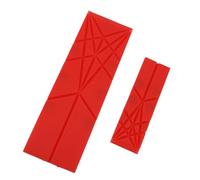 CHICIRIS Flat 3 in 1 Measuring Spoons with Foldable Design and 6 (rojo)
