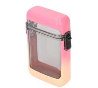 CHICIRIS Funda Impermeable para Tarjetas de Identificación, Tapa Hermética con Sello de Goma, Pequeña, Ligera y Multifuncional, con Cordón para Natación, Rafting, Canoa, Surf, Playa (rosa degradado)