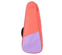 CHICIRIS Funda para Ukelele, Tela Oxford con Acolchado de Algodón Perlado, Correa de Hombro Ajustable para Ukeleles Soprano y de Concierto de 26 y 27 Pulgadas (PINK)