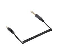 CHICIRIS Gold Plated 6.35mm to 3.5mm Cable Retractable Sound Adapter for