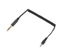 CHICIRIS Gold Plated 6.35mm to 3.5mm Cable Retractable Sound Adapter for