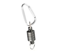 CHICIRIS Hebilla Magnética de Pesca Clip de Liberación de Red Magnética de Acero Inoxidable Carga de 3,5 Kg Hebilla Simple o Doble para Chaleco de Pesca con Mosca Paquete de Herramienta de Soporte