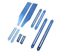 CHICIRIS Herramienta de Plantilla para Peldaños de Escalera Ajustable para Mediciones Precisas en la Renovación del Hogar Aleación de Aluminio de 8 a 56 Pulgadas con Estuche