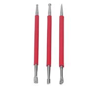 CHICIRIS Herramientas de Modelado Artesanal de Cuero, Prensa de Cuero Duradera de Acero Inoxidable, Frotar Bordes, Esquivar para Entusiastas del Tallado