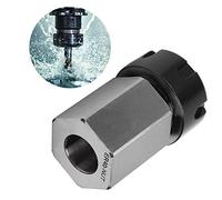 CHICIRIS Hex Collet CNC Lathroom Machine Machine Chuck Hecho de Acero Al Carbono para Procesamiento de Piezas Largas (ER40)