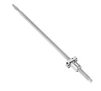 CHICIRIS Husillo de Bolas Enrollado, Larga Vida útil de 400 Mm, bajo Nivel de Ruido, Alta on Tuerca de Bola Antirretroceso, para Máquinas CNC e Impresoras 3D