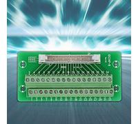 CHICIRIS IDC34P Conector de Bloque de Terminales de Placa de Conexión de Encabezado Macho de 34 Pines Interfaz PLC Interfaz de Adaptador PLC, Adecuado para Servo, Color Verde