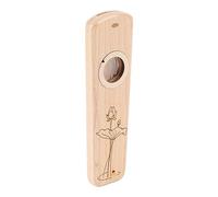 CHICIRIS Instrumento Musical Kazoo de Madera, Diseño Portátil Hecho a Mano con Caja de Almacenamiento, Construcción de Madera de Primera Calidad, Incluye Membranas de Flauta y Manual (#2)