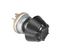 CHICIRIS Interruptor de Bocina Impermeable de 12 V, Botón de Aluminio, Interruptor de Bocina de Luz, Reemplazo Directo para Tractor, Fácil Instalación, Ajuste Compacto, Plateado y Negro