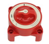 CHICIRIS Interruptor de Desconexión de Batería 350A 48V Interruptor Selector de Batería Marina ABS Latón Hierro 2 Posiciones Apagado en Pernos M10 Corte de Energía para RV Barco de Automóvil (9004E)