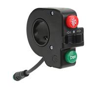 CHICIRIS Interruptor de Manillar de Scooter Material Plástico de Larga Duración Conector Impermeable de 5 Pines Botón de Interruptor 3 en 1 para KUGOO M4 PRO, Color de Botón Rojo/verde