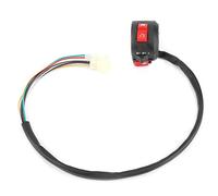 CHICIRIS Interruptor de Manillar Izquierdo de Motocicleta, Interruptor de Luz de Encendido y Apagado Conveniente para ATV Quad, Antidesgaste, Plástico PVC, para Aventureros Al Aire Libre