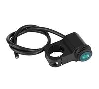 CHICIRIS Interruptor de Manillar Universal de 12 V, Interruptor de Luz Antiniebla para Faro de Motocicleta de Doble Función con Luz Indicadora Verde para Manillares de 22 Mm de Diámetro