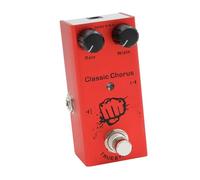 CHICIRIS IRIN EF-05 Mini Pedal de Efecto de Guitarra Eléctrica, Carcasa de Metal, Coro Clásico, True Bypass, 3,62 X 2,05 X 1,65 Pulgadas, Indicador LED, para Músicos y Guitarristas (rojo)