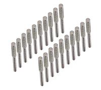 CHICIRIS Juego de 20 Herramientas de Cabezal de Pulido de Rebabas para Afilador de Motosierra para Aplicación Flexible, Adecuado para Cadenas 404, Fácil de Cambiar en Amoladora Eléctrica (4mm)