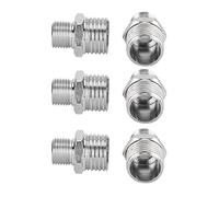 CHICIRIS Juego de Conectores de Aerógrafo Práctico Adaptador de 6 Piezas G1/8 pulg. a G1/4 pulg. para Reemplazo y Montaje de Piezas de Pistola Pulverizadora Cosmética para Artistas, Hierro