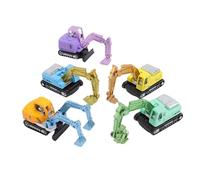 CHICIRIS Juego de Juguetes de Excavadora de 5 Piezas con Juego Interactivo, de Excavadoras Diversas, Aumenta las Habilidades Motoras, Juguetes Coloridos de Aleación para Camiones con Gancho para Niños
