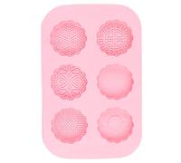 CHICIRIS Juego de Moldes de Silicona para Hornear DIY, Molde Duradero para Pastel de Luna y para Uso en Cocina, Silicona Rosa de Grado Alimenticio, 1 X 9,8 X 6,3 Pulgadas