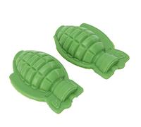 CHICIRIS Juego de Moldes para Pasteles Verdes, 2 Herramientas Antiadherentes de Silicona para Hornear, para Hacer Hielo y Postres de Chocolate en Casa