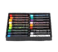 CHICIRIS Juego de Pasteles Al óleo, Crayón de Pintura de Dibujos Animados para Niños de 18 Colores para Dibujar, Retratos y Paisajes, No Tóxico, Fácil de Usar