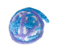 CHICIRIS Juguete de Bola de Hilo para Mascotas con Campana, Resistencia a Mordeduras, Diversión Interactiva de Lana para Gatos y Cachorros, Hecho de Acrílico Seguro y PVC de 5cm (Colorido (Azul))
