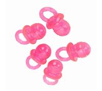 CHICIRIS Juguetes para Masticar para Perros, Material TPR, Chupete Interactivo para Dentición para Perros Pequeños, Estimulación Mental para Mascotas Solas en Casa, Juego de 5 Unidades (Rojo)