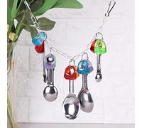 CHICIRIS Juguetes para Pájaros, Colorido Juego Masticable de Bagel para Loros, Juguete Masticable Duradero, Decoración de Jaula para Cotorras y Pájaros del Amor