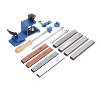 CHICIRIS Kit de Afilador de Cuchillos de ángulo Fijo, de Afilado Profesional con 4 Piedras de Afilar, 4 Piedras de Afilar de Diamante, Cojinete de Junta Giratoria de 360°, para Uso en