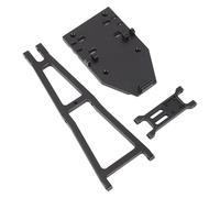 CHICIRIS Kit de Construcción de Remolque de Camión RC de Aleación de Aluminio, Remolque de Auxilio Resistente, Brazo de Grúa para Coches RC sobre Orugas a Escala 1/10 (Black)