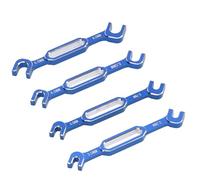 CHICIRIS Kit de Llave de Varilla de Tensión de 4pcs RC, Juego de Llave de Reparación de Automóvil de Aleación de Aluminio, Ingeniería Duradera y Precisa, para una Herramienta Universal de Unión de