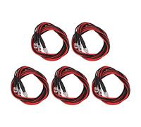 CHICIRIS Kit de Luces LED para Coche RC de Alto Brillo, 4 LED para Faros Delanteros Modificados, Material de Silicona Duradero, para Hsp Axial Scx10 D90, 5 Juegos de 4 Luces