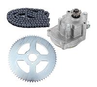 CHICIRIS Kit de Piñón de Caja de Engranajes de Cadena T8F, Juego de Tambor de Embrague de Aleación de Acero para Mini Moto de Dirt Bike, Go Kart, ATV, Reemplazo de Fácil Instalación