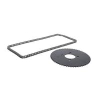 CHICIRIS Kit de Piñón Trasero de 35 Cadenas, 60T, Aleación de Acero, Rendimiento Mejorado, Alta Dureza para Mini Bicicleta, Go Kart, Drift Trike, Quad ATV