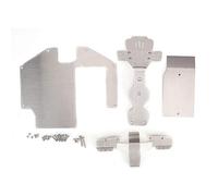 CHICIRIS Kit de Protección de Chasis Armor 304 de Acero Inoxidable, Placa Protectora Debajo de la Carrocería de 4 Piezas con Tornillos, Armadura Corporal RC para Uso Todoterreno 1 7 Unlimited Desert